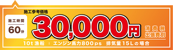 トラック・船舶のエンジン燃焼室クリーニング